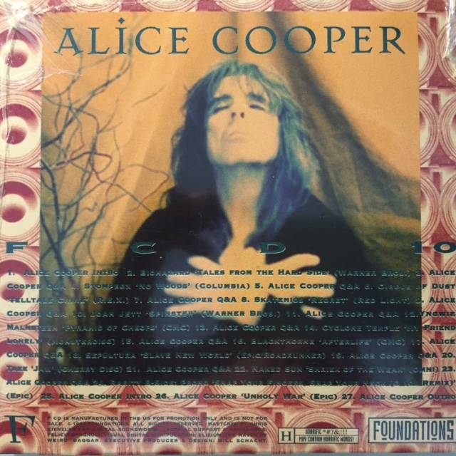 Alice Cooper F.C.D 10 - USA / CD Promo Sampler / FCD10 / Sealed