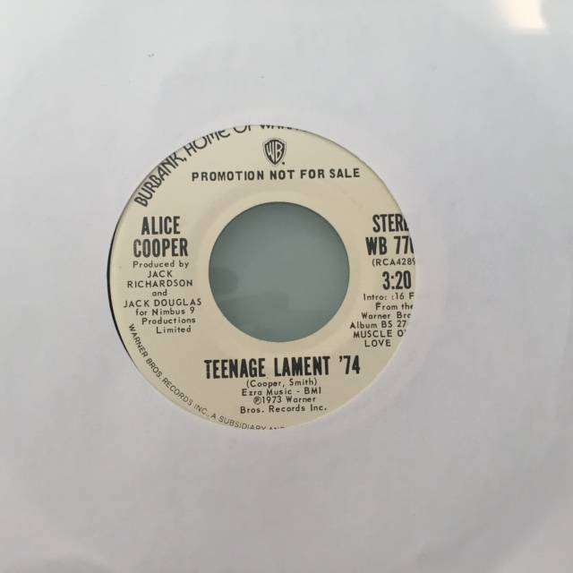 Teenage Lament '74 / Teenage Lament 74 -  USA / Single / Promo Pressing / WB7762