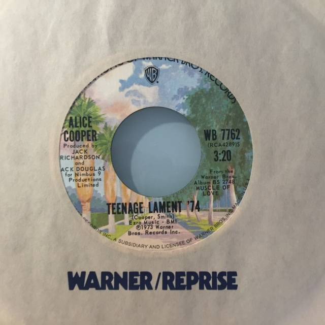 Teenage Lament '74 / Hard Hearted Alice - USA / Single / WB7762 / Rca Edition 