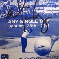 Alice Cooper - Signed 1999 Golf Ticket