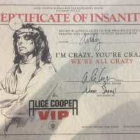 Alice Cooper - Signed Certificate Of Insanity