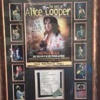 Alice Cooper - Signed Collage - 2005 - Dirty Diamonds Tour - Australia