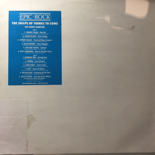 Epic Rock - The Shape Of Things To Come - UK / Promo Pressing