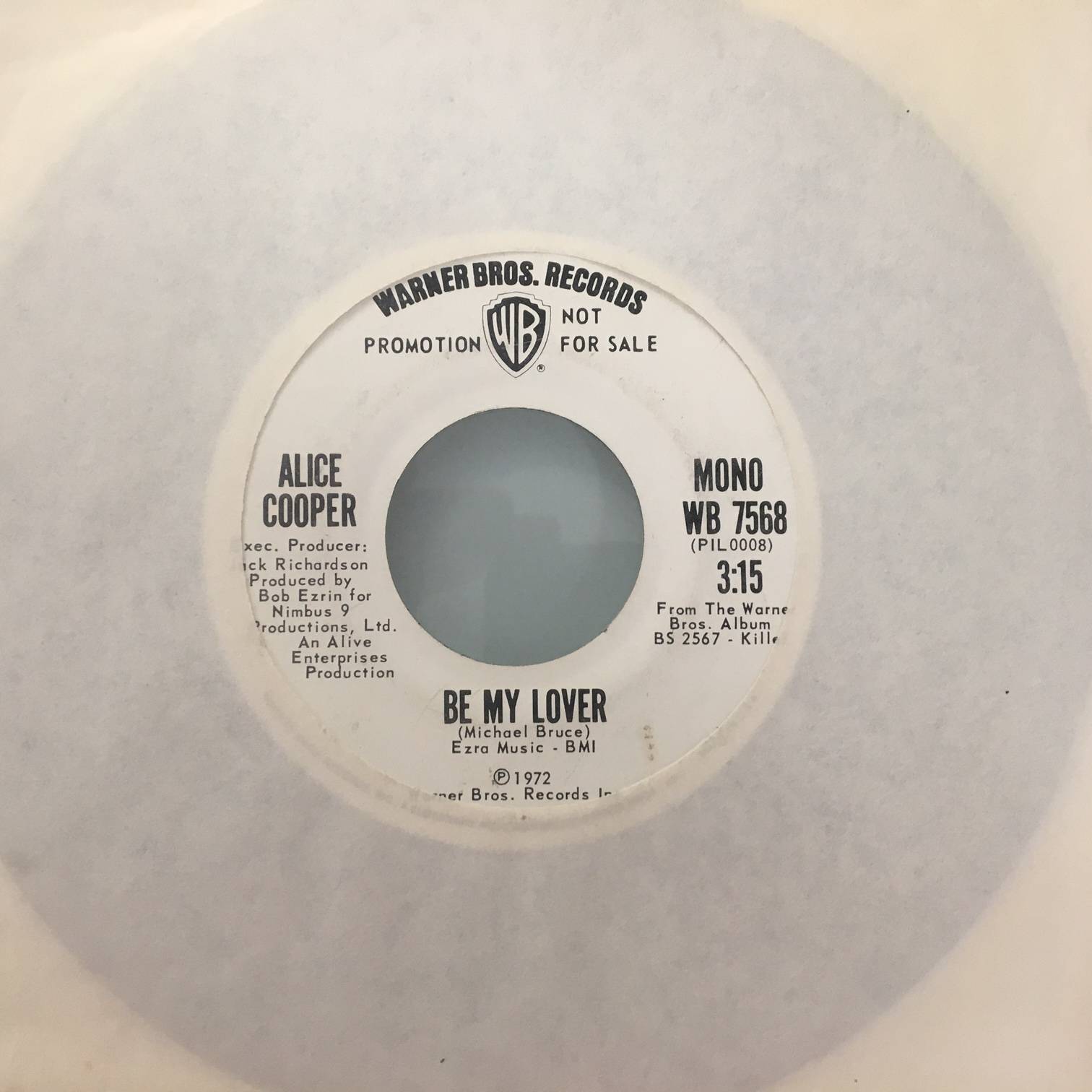 Be My Lover / Be My Lover - USA / Single Promo Pressing / WB7568