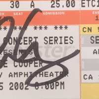 Alice Cooper - Signed Ticket - 2002 - USA