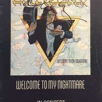 Alice Cooper - Signed Tour Book - 2009 - Welcome to my Nightmare - Australia / New Zealand 1977 