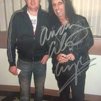 Alice Cooper to Andy - Signed Photograph