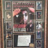 Alice Cooper - Signed Collage - 2000 - Brutal Planet Tour - Australia