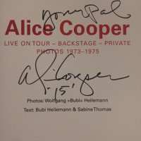 Alice Cooper - Signed Book - 2015 - Live on Tour - Wolfgang Heilemann